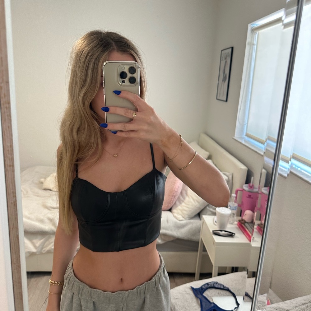 Express black going out corset top